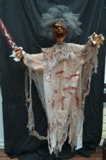Life Size Realistic Hanging Zombie Light up Eyes and Sound