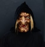 Old Lady Snow White Witch Mask with Hair