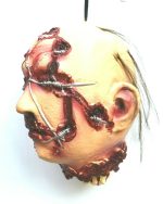 Life Size Halloween Props Barbed Wire Head
