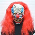Clown Mask with Hair Stitches