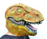Dinosaur T-Rex costume Mask Orange