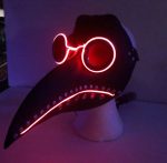 Plague Doctor Mask LED RED