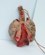 Gory Halloween Props Realistic Hanging Life Size body Heart Lungs Foot Organ - Image 12