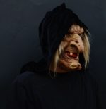 Old Lady Snow White Witch Mask with Hair - Image 3