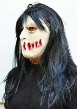 Creepy Killer Mask with hair - Image 3