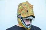Dinosaur T-Rex costume Mask Orange - Image 3