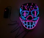 LED Glow Mask Purple Pink Blue PURGE CAT - Image 4