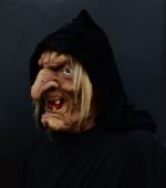 Old Lady Snow White Witch Mask with Hair - Image 4