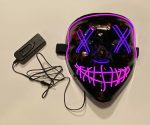 Purge EL Wire LED Glow Mask Pink Purple - Image 4