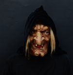 Old Lady Snow White Witch Mask with Hair - Image 5