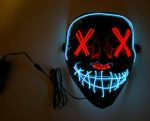 LED Purge 2 COLOR Glow Light up Mask RED WHITE - Image 5