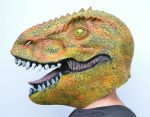 Dinosaur T-Rex costume Mask Orange - Image 5