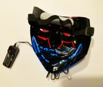 LED Purge 2 COLOR Glow Light up Mask RED WHITE - Image 6