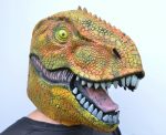 Dinosaur T-Rex costume Mask Orange - Image 6