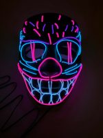LED Glow Mask Purple Pink Blue PURGE CAT - Image 8