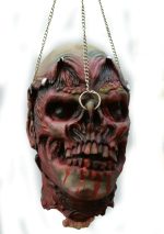 Life Size Halloween Prop Chained Skull Face - Image 8