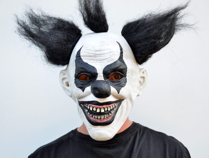 Black and White Clown Mask