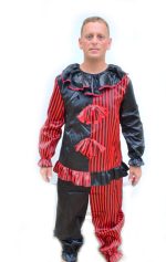 Clown Costume RED / BLACK