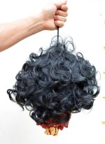 Hanging Head Gory Life like Curly Hair Prop - Image 6