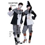 Clown Costume BLACK / WHITE - Image 2