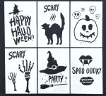 Halloween Stencils Craft Painting Airbrush Spray Paint (18 Designs) - Image 3