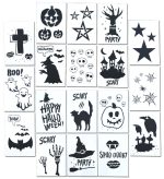 Halloween Stencils Craft Painting Airbrush Spray Paint (18 Designs)