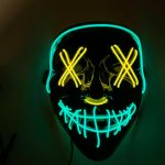 YELLOW GREEN Light up Mask