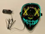 Purge EL Wire LED Glow Mask – YELLOW GREEN - Image 5