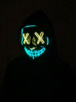 Purge EL Wire LED Glow Mask – YELLOW GREEN - Image 12