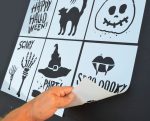 Halloween Stencils Craft Painting Airbrush Spray Paint (18 Designs) - Image 5
