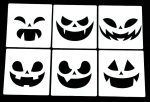Pumpkin Jack o'Lantern Stencils Airbrush Crafts (18 PCS) - Image 4