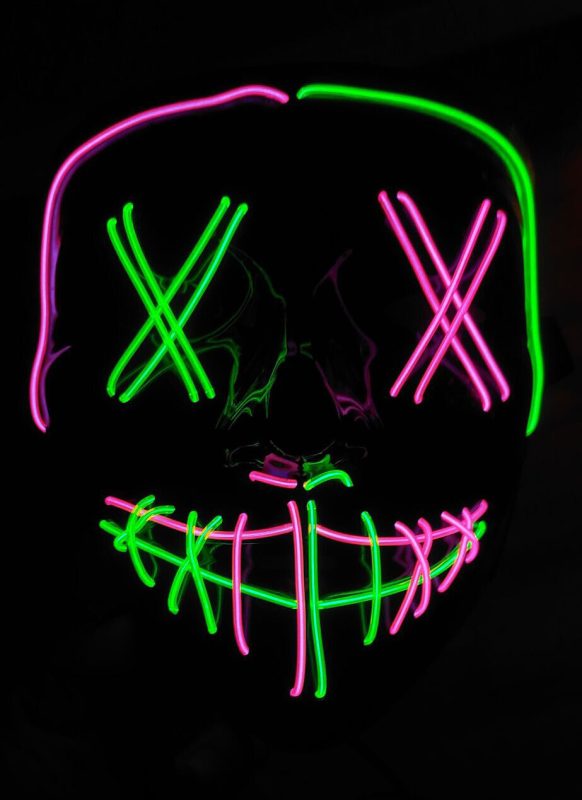 X eyes light up mask
