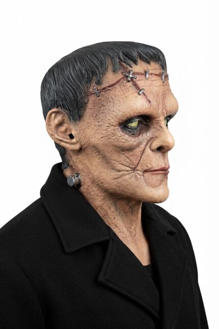 Deluxe Frankenstein Monster Mask – Full Head & Chest Latex Costume for Halloween